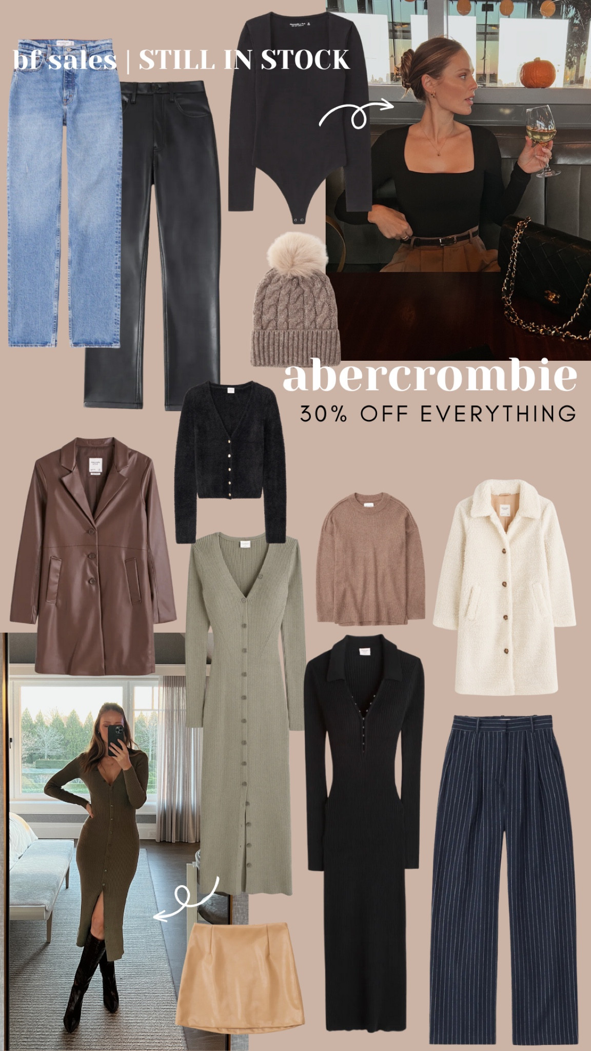 Abercrombie still in stock pieces - 30% off site wide 

#LTKsalealert #LTKCyberweek #LTKunder100