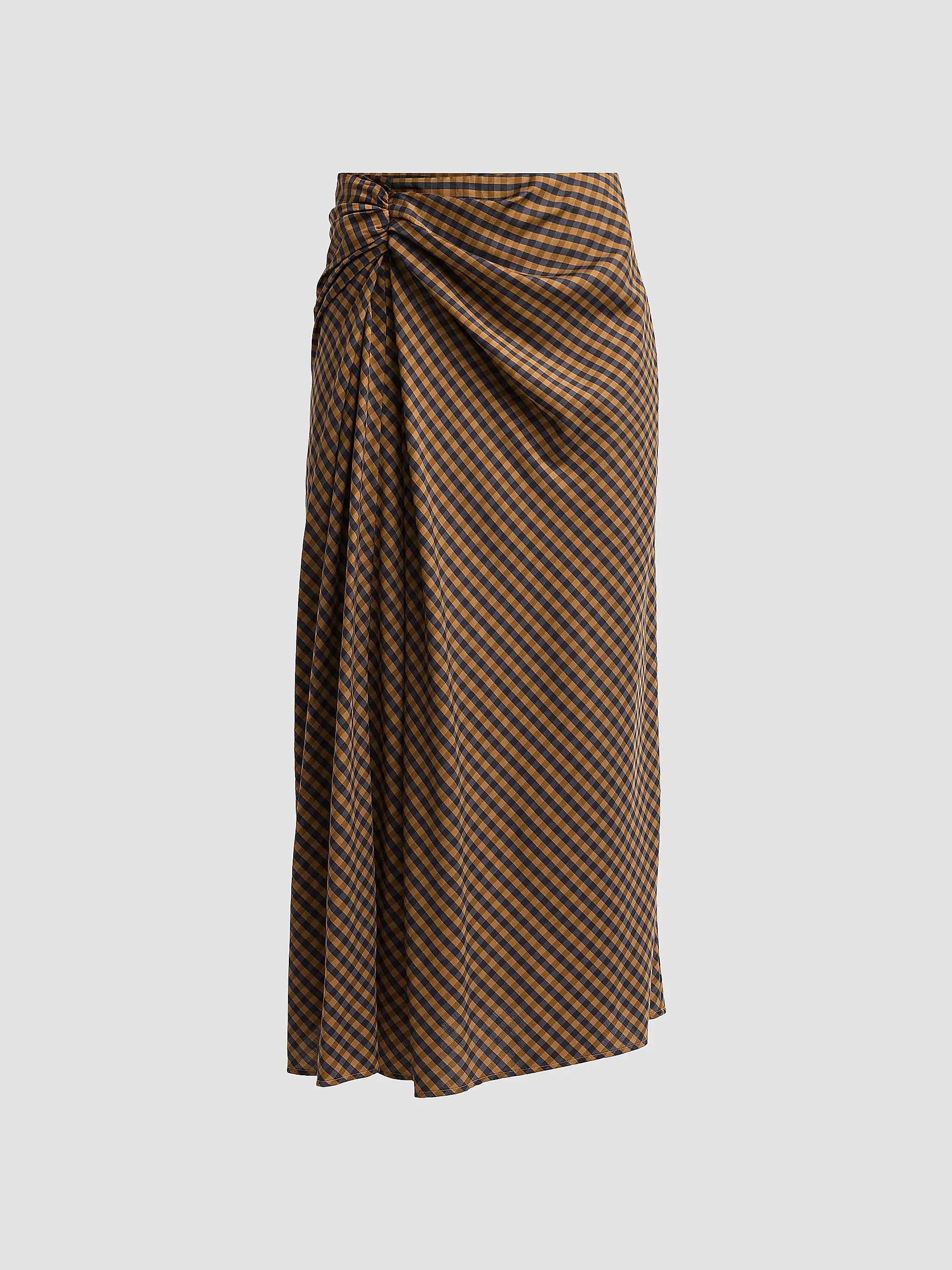Jean Gingham Midi Skirt | Saks Fifth Avenue