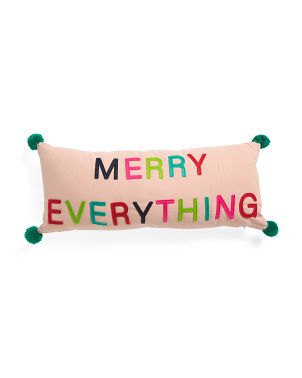 12x28 Merry Everything Pom Pom Pillow | Pillows & Decor | Marshalls | Marshalls