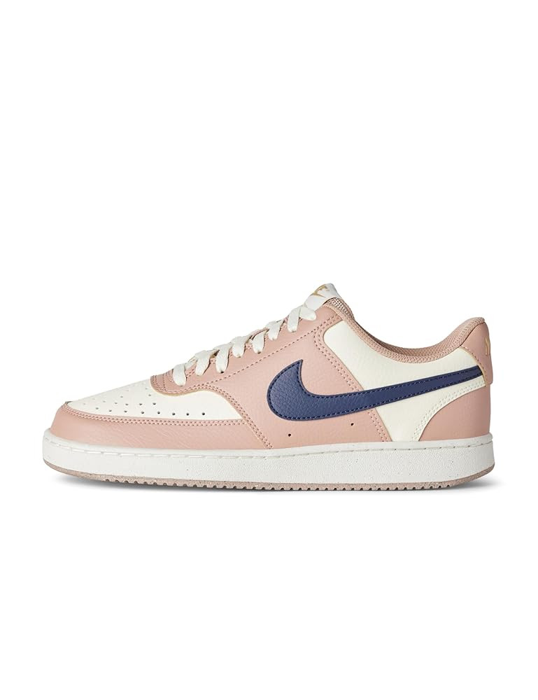 Amazon.com | Nike Women's Court Vision Low Next Nature Sneaker, Particle Pink/Midnight Navy/Pale ... | Amazon (US)