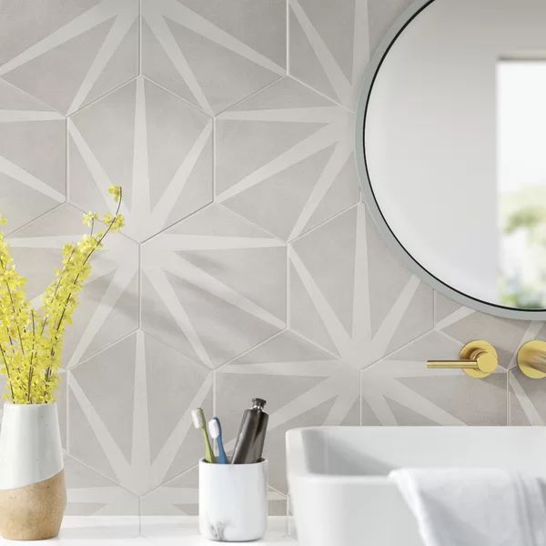Allora 8.5" x 10" Porcelain Patterned Wall & Floor Tile | Wayfair North America