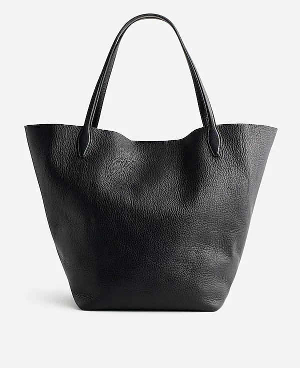 The Oversized Shopper Tote in Soft Grain Leather | Madewell
