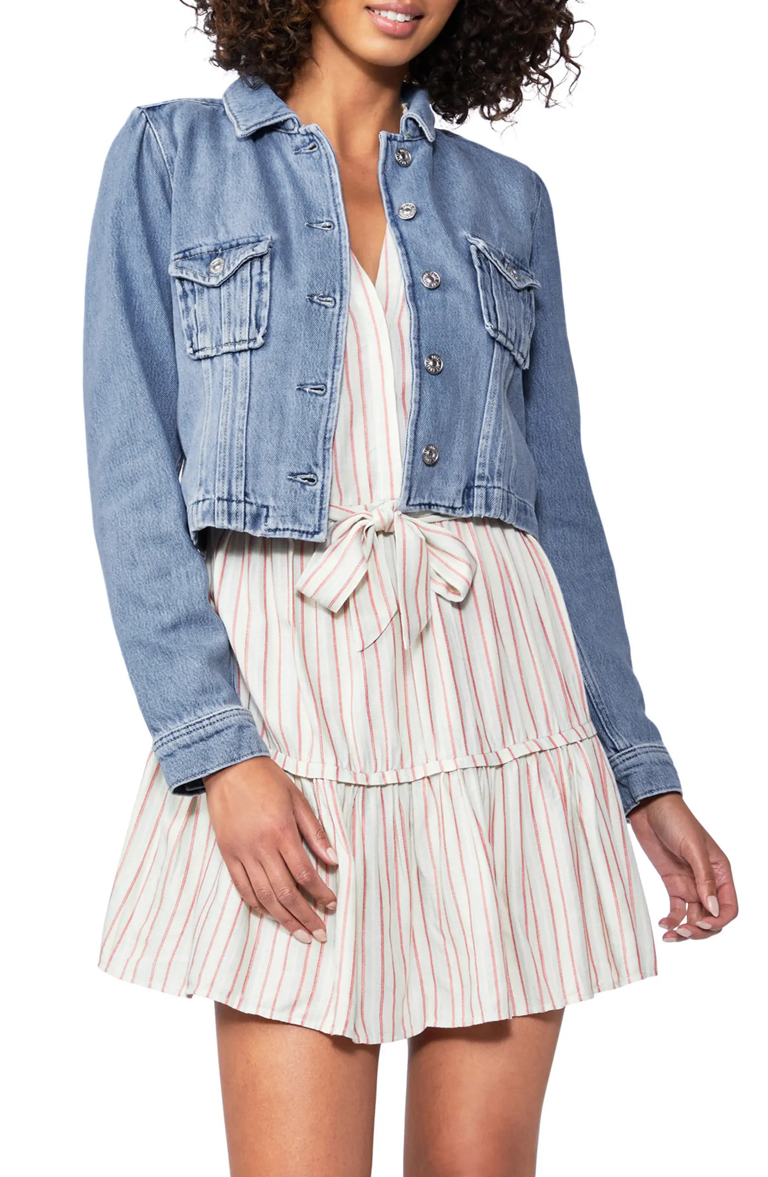 Pacey Crop Denim Jacket | Nordstrom