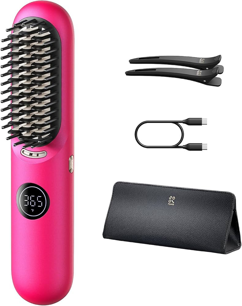 Fanttik Solo I10 APEX Portable Hair Straightener Brush, Cordless Straightening Comb with 113% Lar... | Amazon (US)
