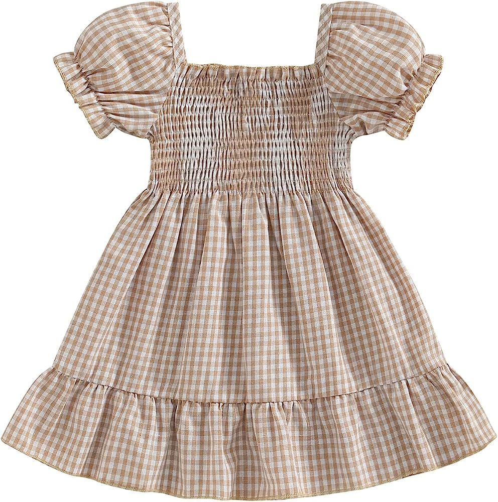 MERSARIPHY Toddler Baby Girl Dress Cotton Linen Baby Dress Sleeveless Sundress Girls Summer Cloth... | Amazon (US)