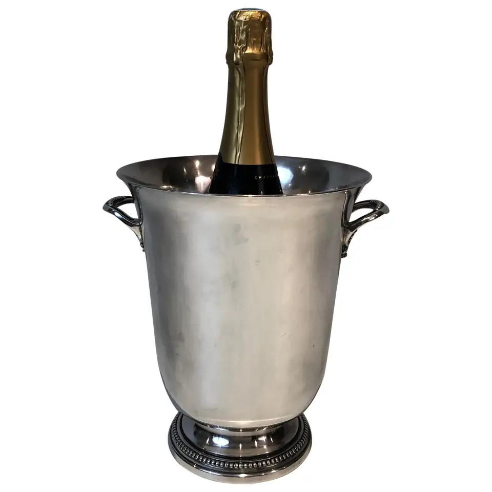 Silver Plated Champagne Bucket, French, Circa 1930 | 1stDibs
