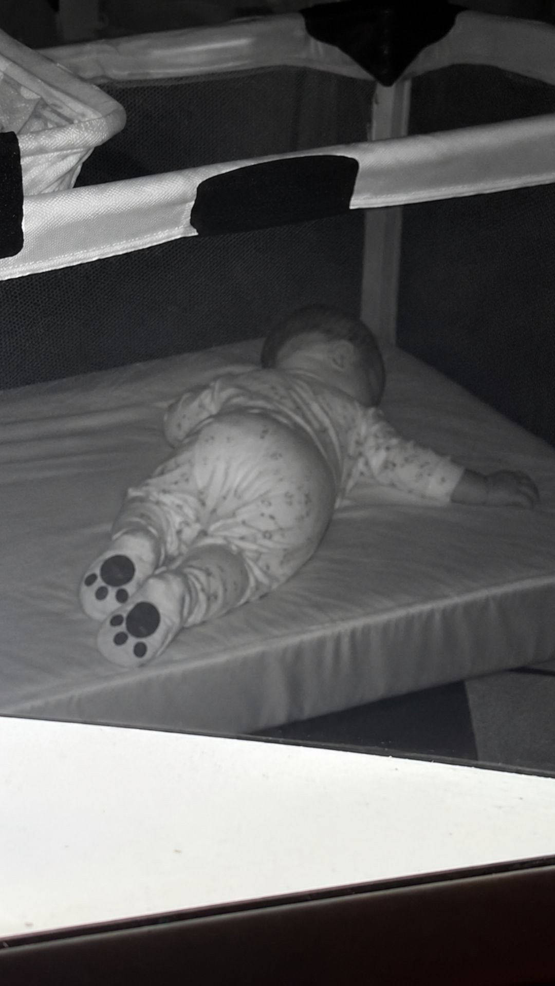 Excuse me… when did I put a tiny teddy bear to bed?! 😭🧸

I cannot unsee the little paws now. 🥹😂 The footie pajamas + night vision made him look like the tiniest little bear sleeping in his crib.

Please tell me you see it too?! 😭🐾🧸

#MomTok #MomLife #FunnyBaby #BabyMonitor #Motherhood

baby monitor, Momcozy baby monitor, teddy bear baby, little baby paws, funny baby, cute baby, sleeping baby, baby sleeping, funny baby sleeping, baby monitor footage, footie pajamas, cute baby moments, mom life, mom TikTok, motherhood, baby boy, mom of two, relatable mom, parenting moments, motherhood moments
