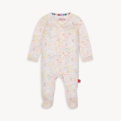 Girl Baby Newborn Magnetic Modal Footie - magnetic me 0-3M | Target