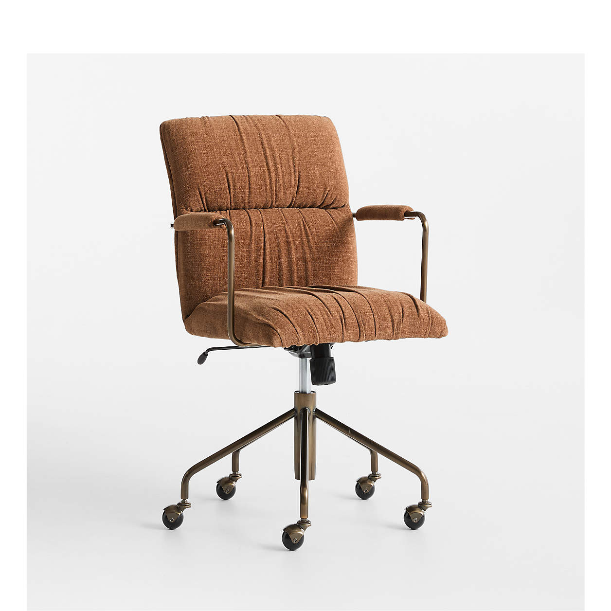 Draper Ginger Upholstered Office Chair + Reviews | Crate & Barrel | Crate & Barrel