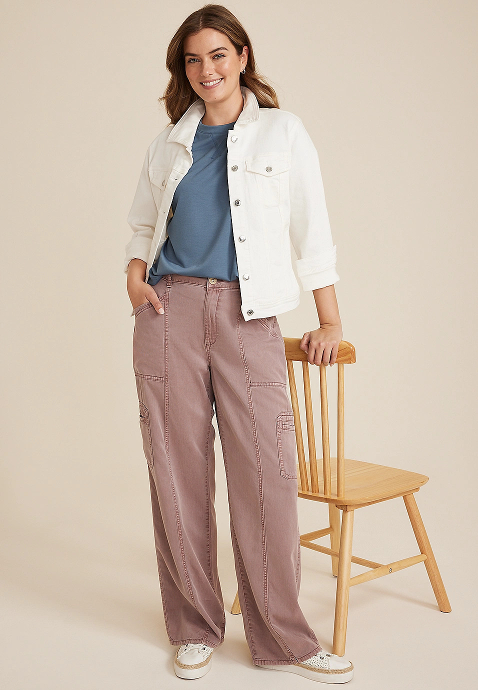 24/7 Clara Short Sleeve Tee | Maurices