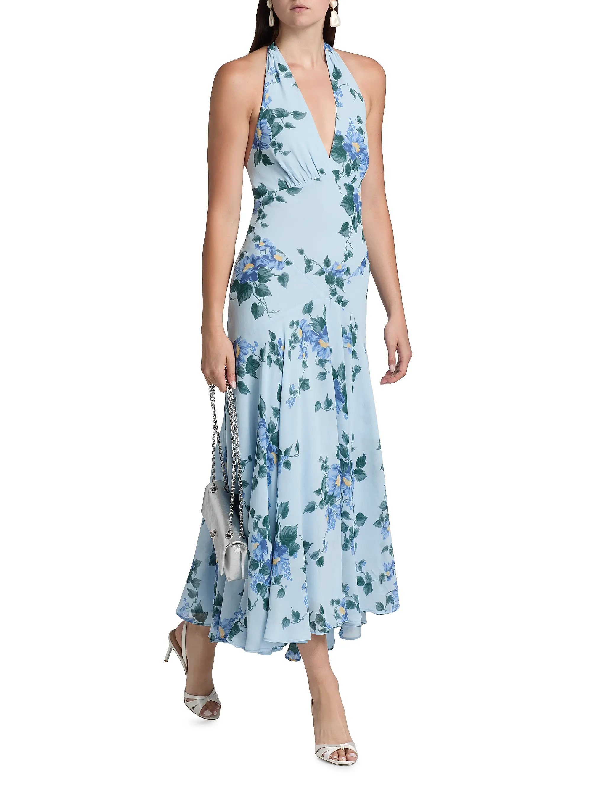 Briony Floral Halterneck Maxi Dress | Saks Fifth Avenue