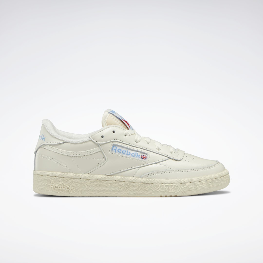 Reebok Women's Club C 85 Vintage Shoes in Chalk/Alabaster/Sky Blue Size 8.5 - Court Shoes | Reebok (US)