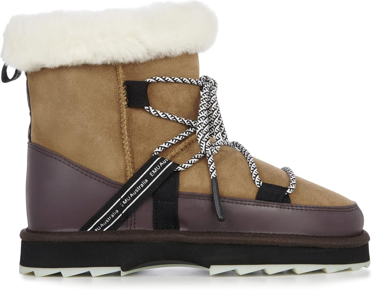 Womens Blurred Winter Real Sheepskin EMU Boots | Amazon (US)