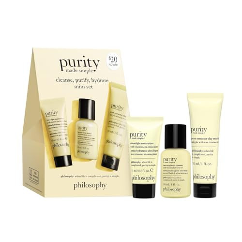 philosophy purity made simple cleanse, purify, hydrate mini set | Amazon (US)