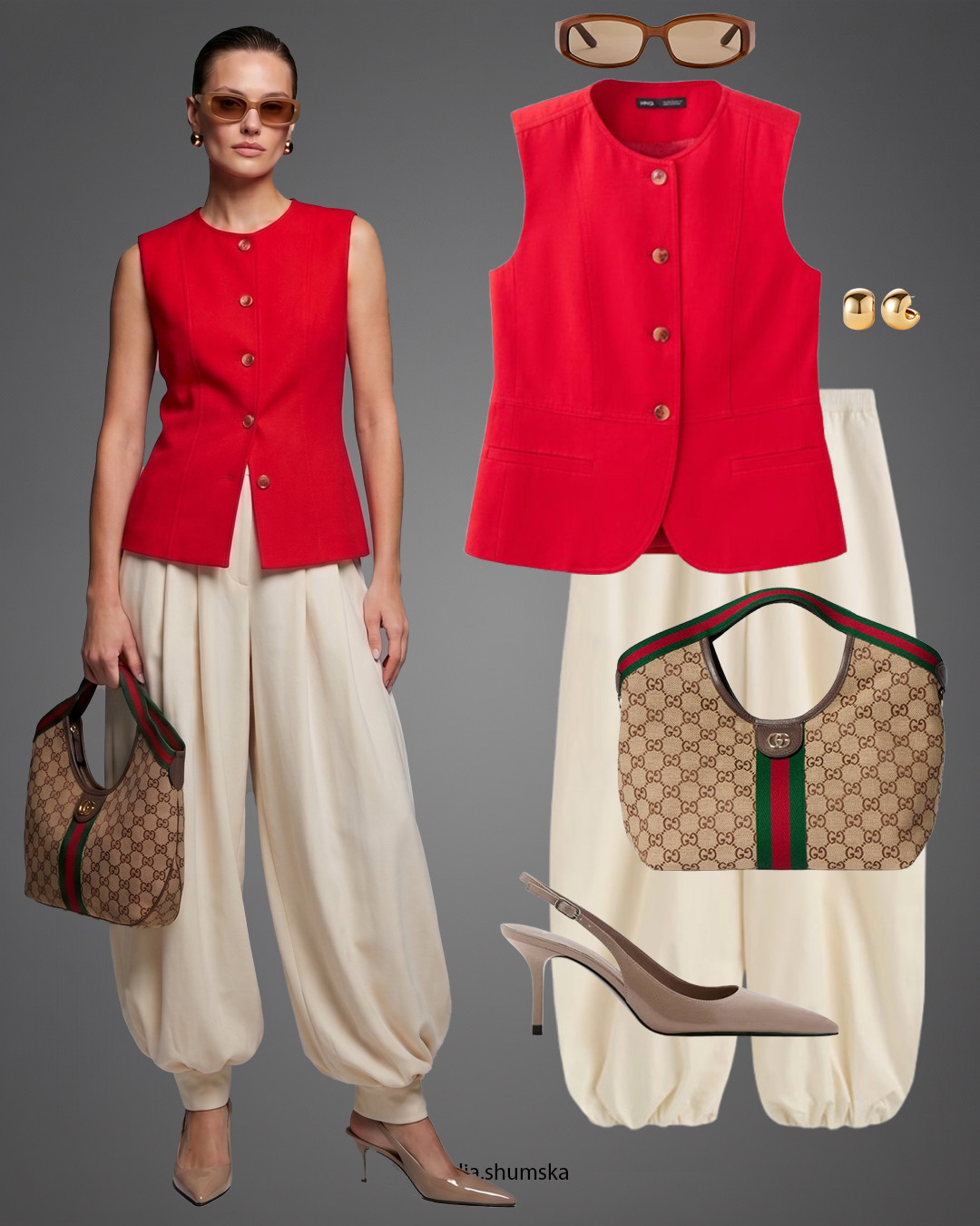 Balloon trousers outfit✨LTKsummer #LTKshoes #LTKbag #summerlooks #summeroutfits 

 