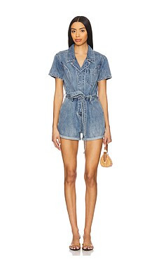 HEARTLOOM Olivia Romper in Ocean from Revolve.com | Revolve Clothing (Global)