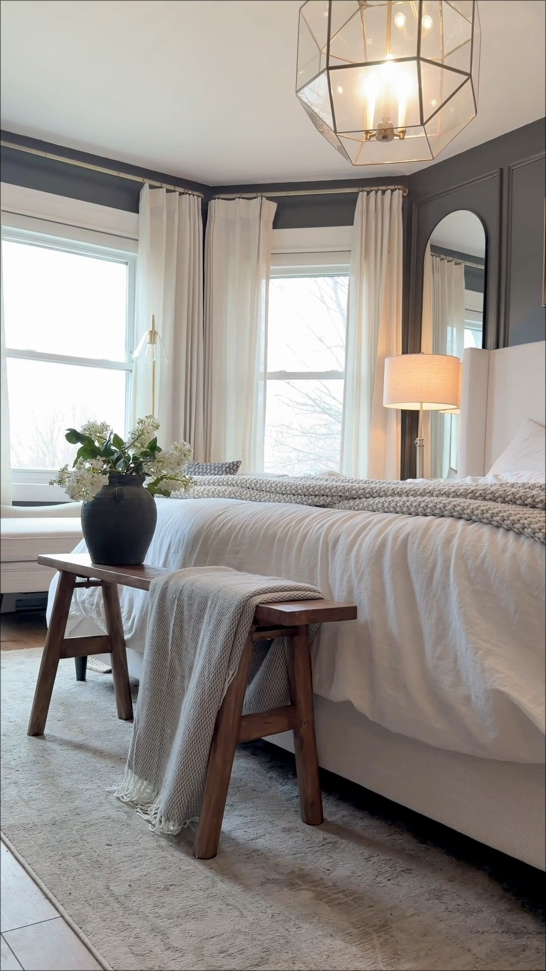 The end of bed bench of my dreams 🛌 This wood noodle bench is narrow but still so solid and high quality. I’m obsessed. 

This would also be perfect for a small narrow entryway or as an accent bench for blank walls. 

🏷️ noodle bench , wooden bench , small bench , narrow bench 

#LTKU #LTKHome