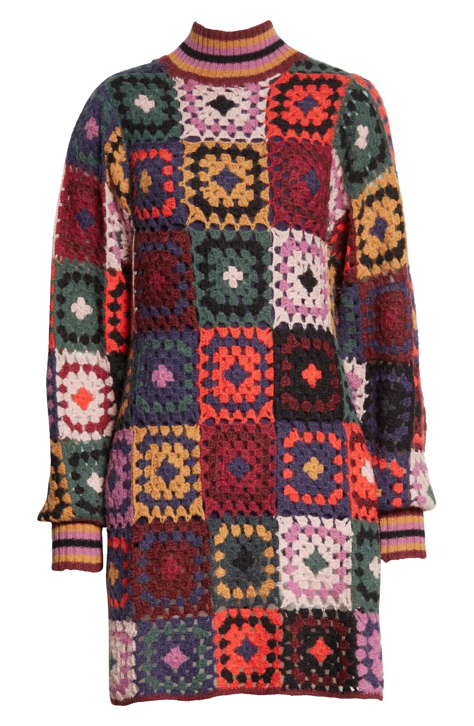 Mosaic Mini Sweater-Dress | Nordstrom