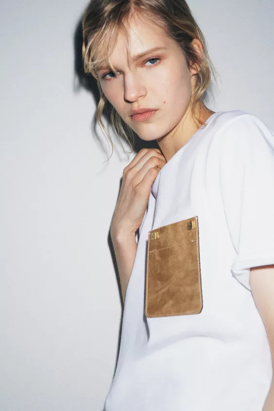 CONTRAST POCKET T-SHIRT | Zara US
