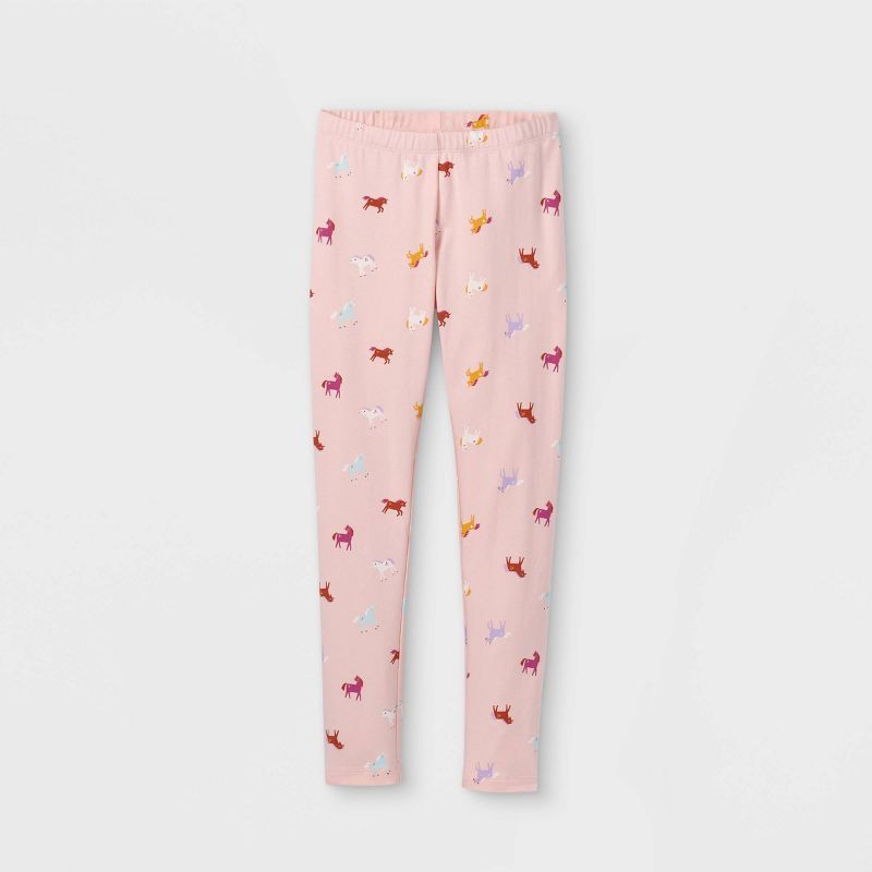 Girls' Unicorn Leggings - Cat & Jack™ Pink | Target