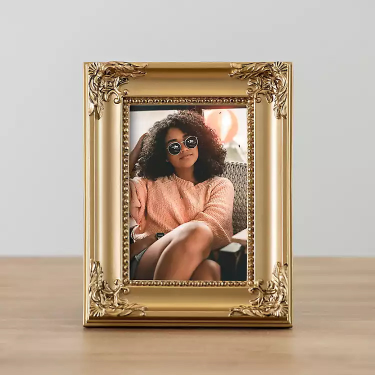 Gold Resin Ornate Baroque Picture Frame, 4x6 | Kirkland's Home
