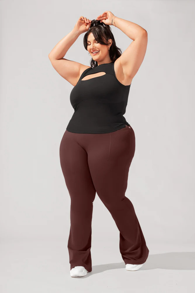 Peekaboo Crew Tank - Black | POPFLEX