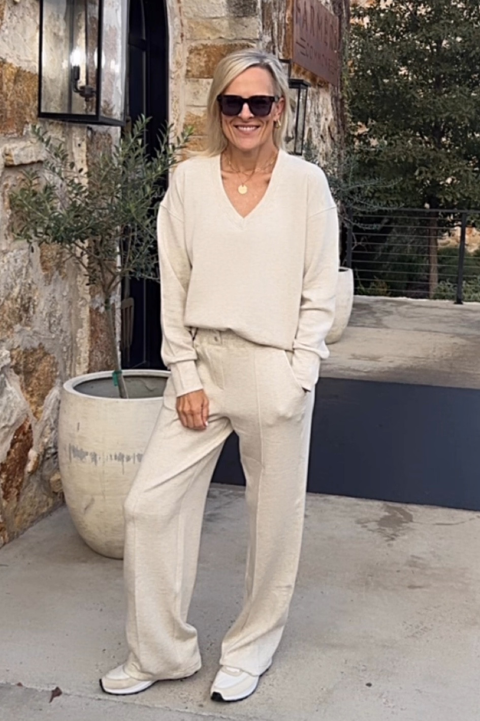 A top favorite of yours from last week! Spanx has launched a new line of AirEssentials, and they are amazing as always. It is the brushed airessentials, where the inner lining has just a soft brushed, feel to it. But they are not heavier. This was my travel outfit home from Austin this weekend.

Use code.CSWANSONXSPANX 
For 20 % off SITEWIDE (they increased my code to 20%! 👏🏼)

#LTKOver40 #LTKSaleAlert #LTKTravel