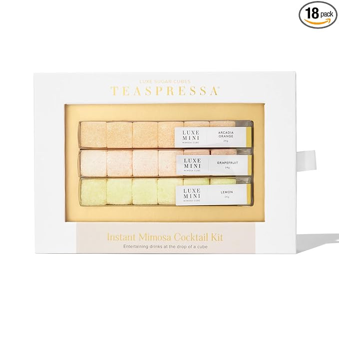 TEASPRESSA LUXE Mixology Cubes Instant Mimosa Cocktail Kit | 100% Natural Drink Mix for Cocktails... | Amazon (US)