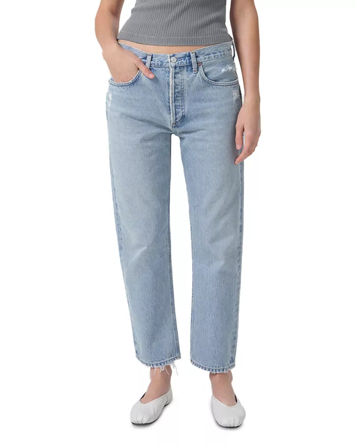 Parker Relaxed High Rise Straight Leg Cropped Jeans in Swapmeet | Bloomingdale's (US)