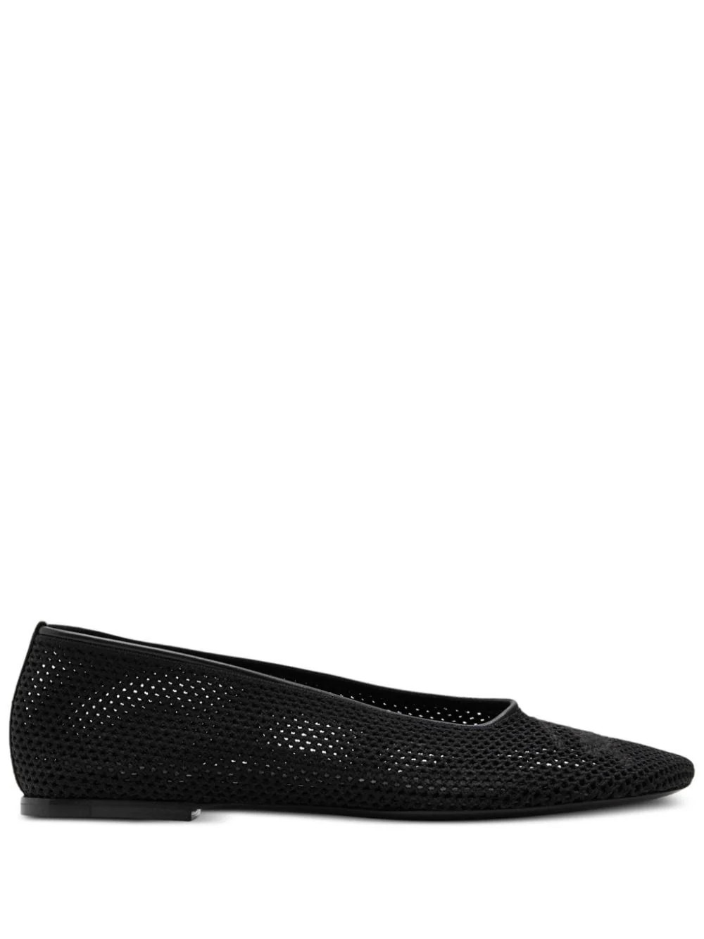 Burberry Mesh Fabric Ballet Flats For Women in Nero | Size 39 | 8088424 | LOZURI