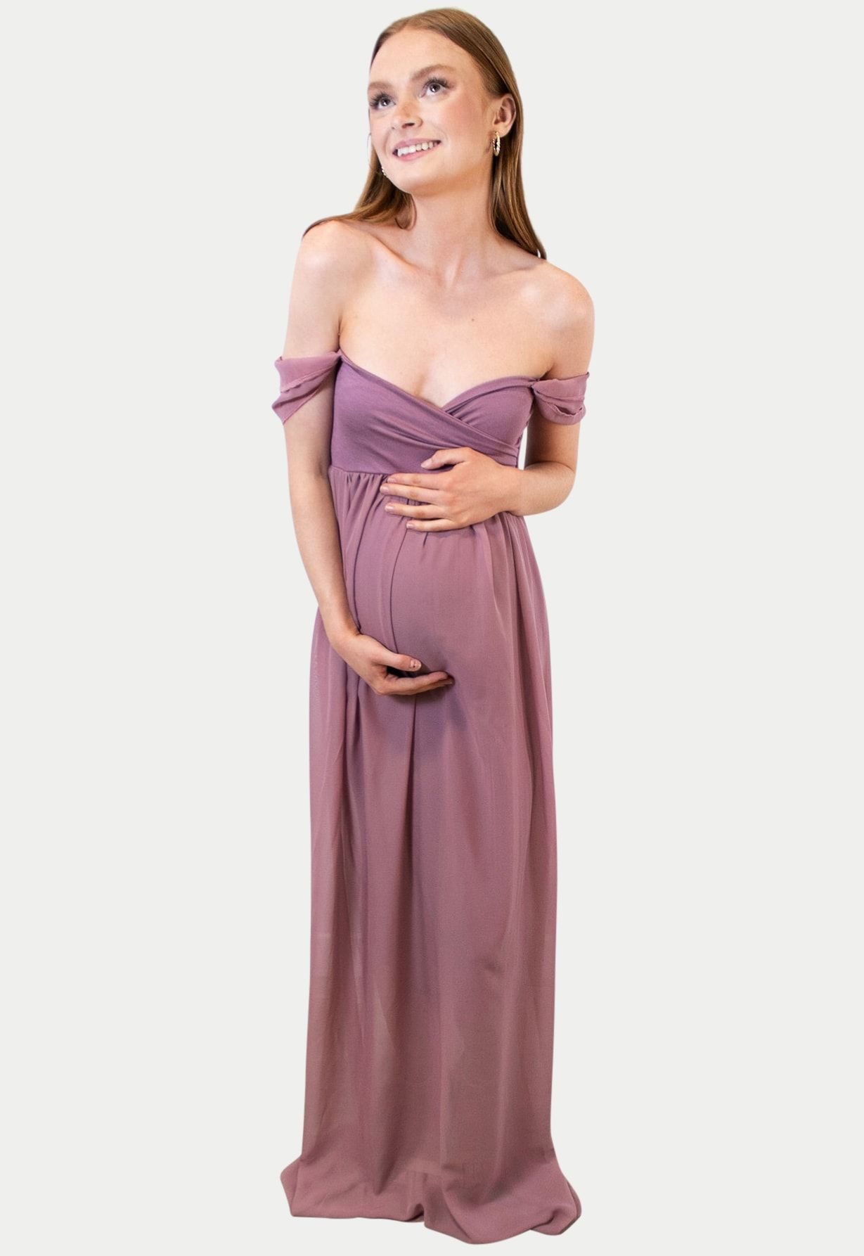 Sweetheart Chiffon Maternity Gown - Sexy Mama Maternity | Sexy Mama Maternity