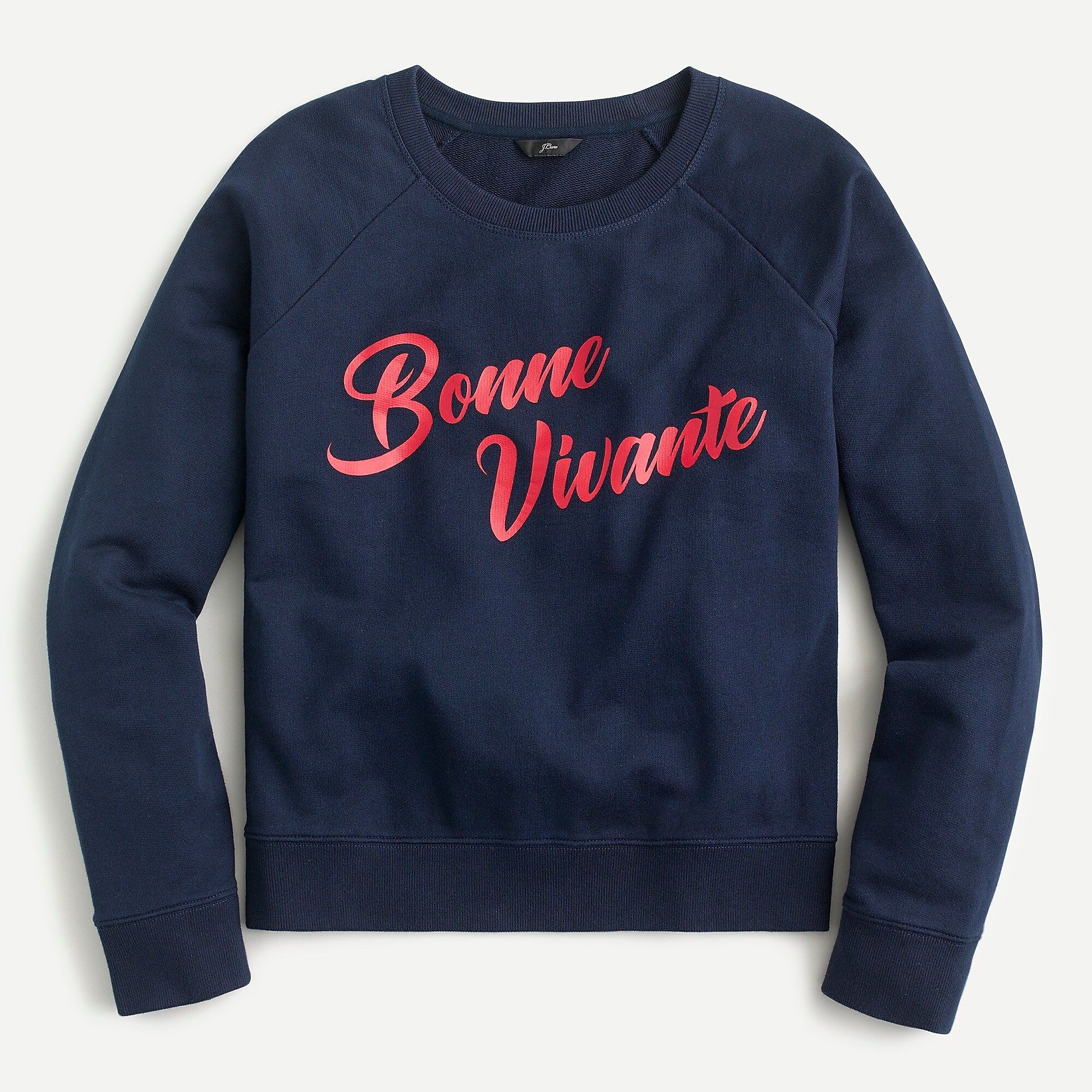 Bonne vivante sweatshirt in original cotton terry | J.Crew US