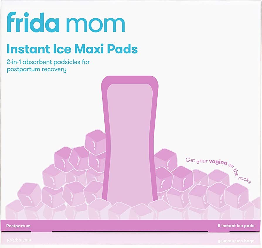 Frida Mom 2-in-1 Postpartum Absorbent Frida Mom Postpartum Perineal Ice Maxi Pads | Instant Cold ... | Amazon (US)