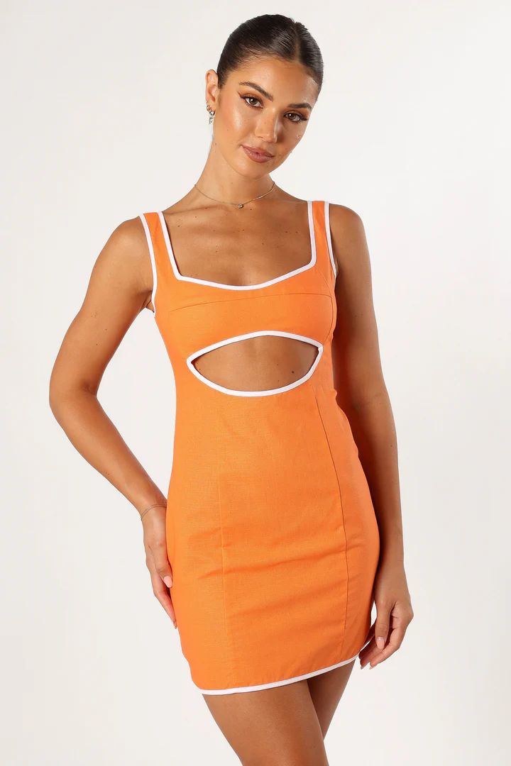 Samara Mini Dress - Orange | Petal & Pup (US)