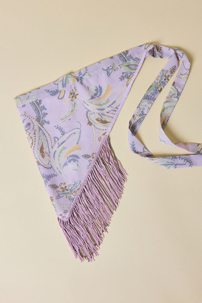 Fringe Trim Triangle Scarf | Urban Outfitters (US and RoW)
