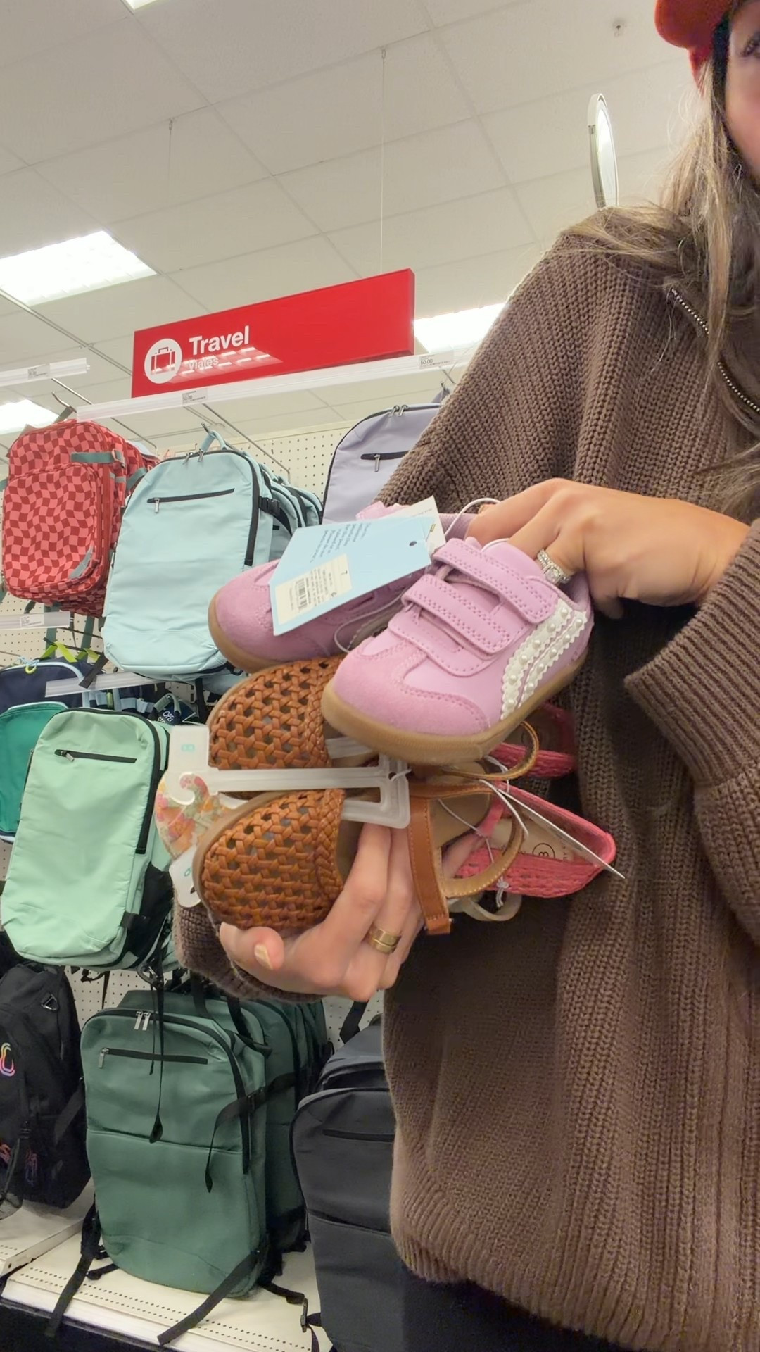 Target cat and jack toddler shoes! True to size!