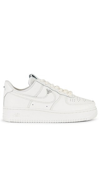 Air Force 1 '07 Lv8 Sneaker in Sail, Sail, Metallic Silver, & Tawny | Revolve Clothing (Global)