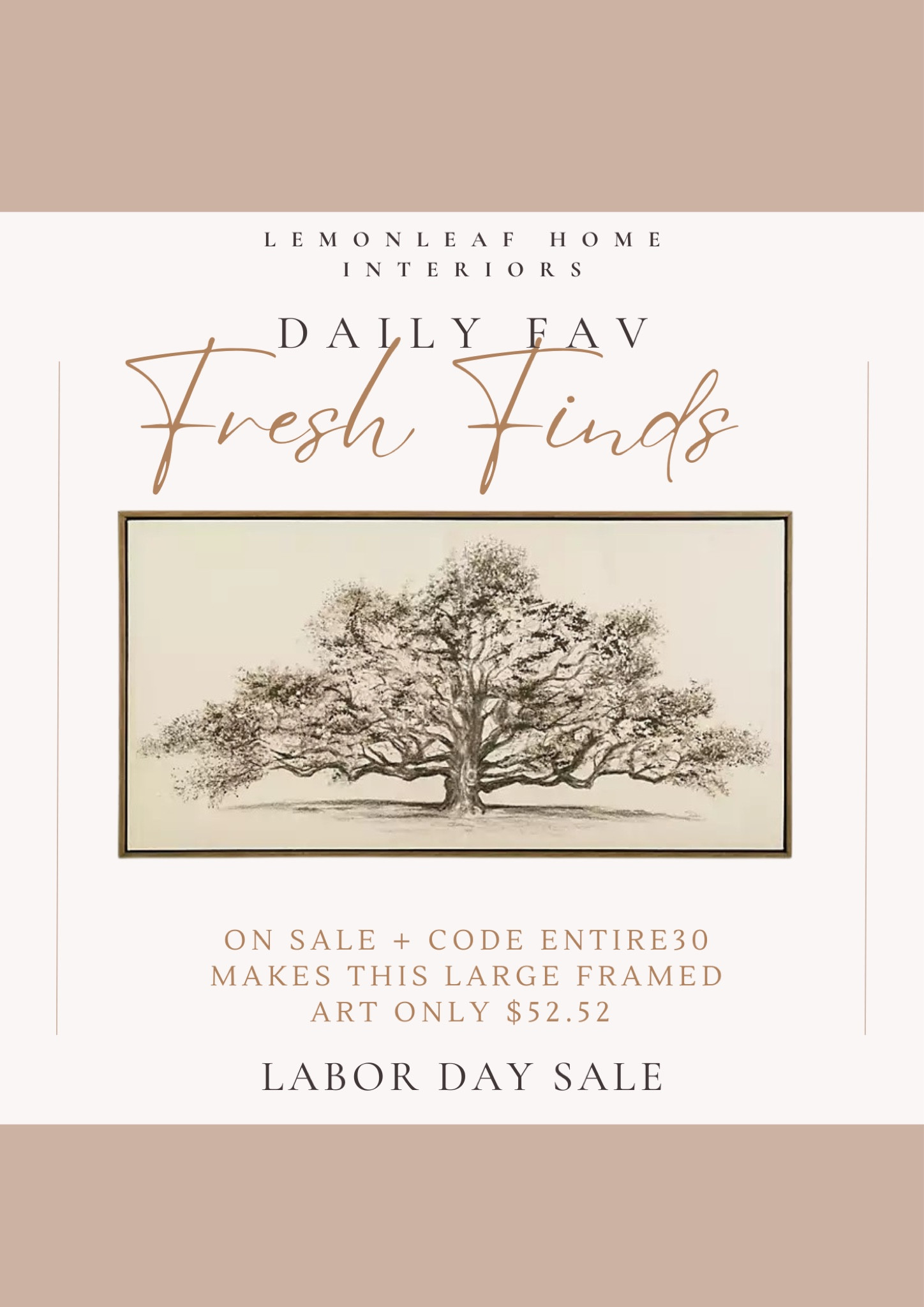 I ordered this! It’s a large roamed art on sale PLUS sand extra 30% off with code ENTIRE30. Makes it around $53!!
Kirklands Home
Labor Day sales



#LTKhome #LTKunder50 #LTKsalealert