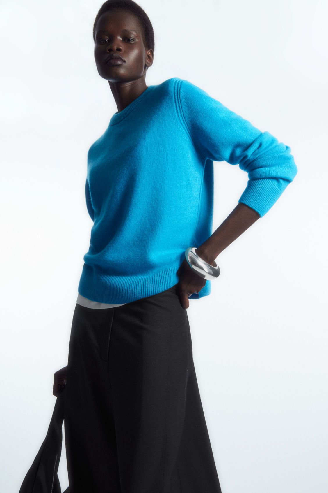 PURE CASHMERE JUMPER - BRIGHT TURQUOISE - COS | COS UK