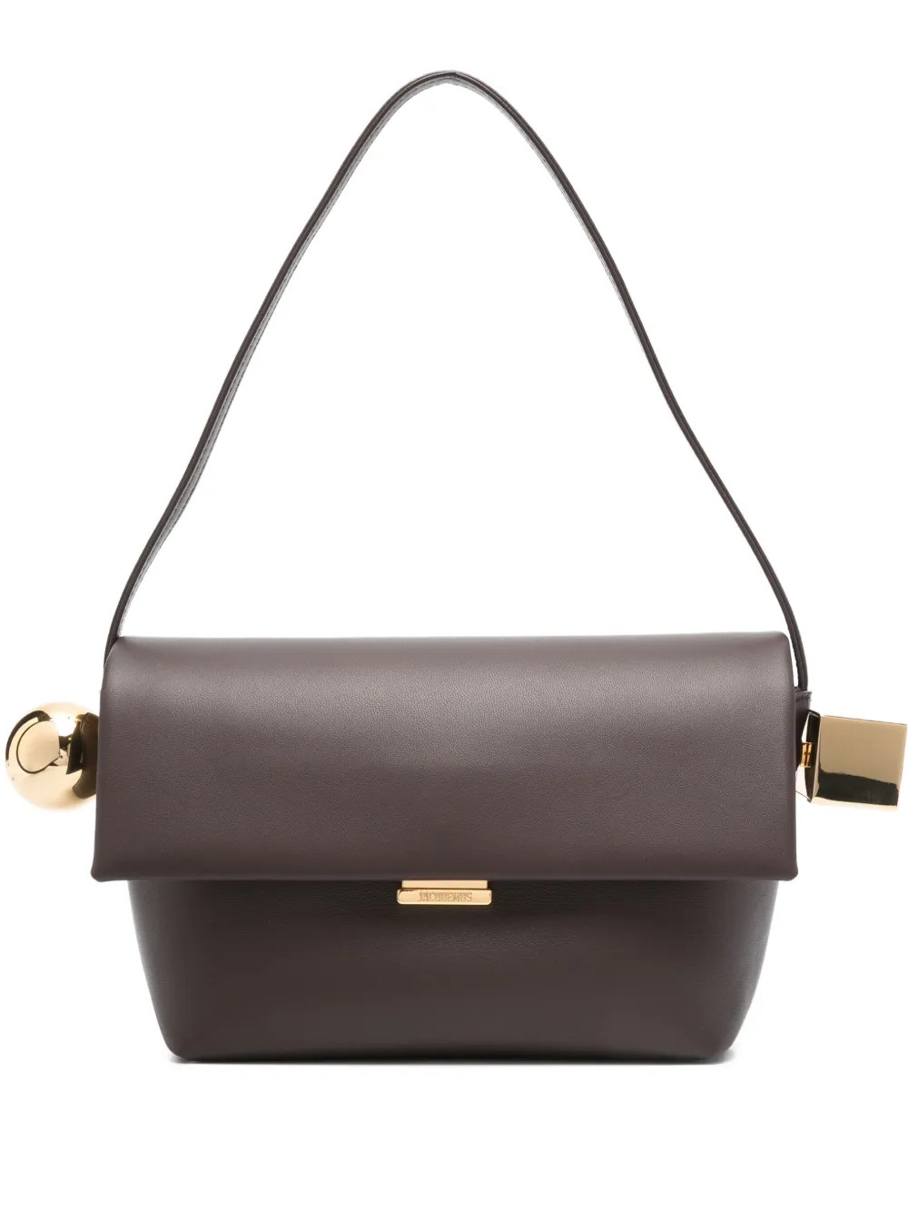 Jacquemus Le Rond Carre Shoulder Bag | Brown | FARFETCH | Farfetch Global