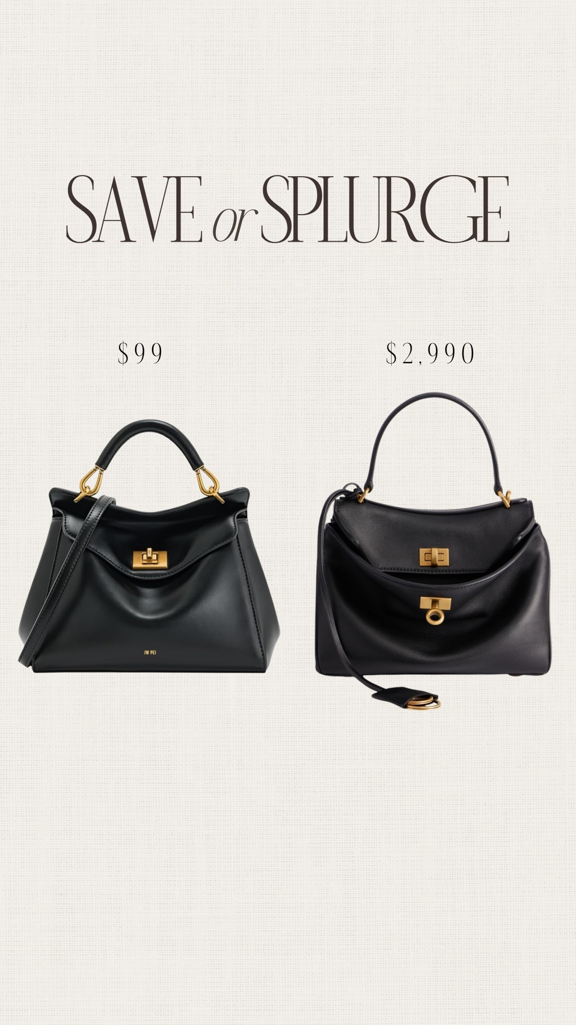 Save or splurge! I personally own the budget friendly handbag and am obsessed! I purchased it in 4 colors because it’s so good! 🙌🏻 #stylinbyaylin


#LTKItBag #LTKStyleTip #LTKFindsUnder100