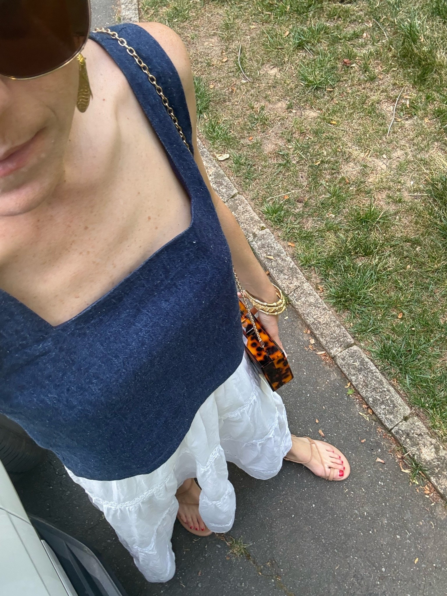 The top I’ve been wearing with everything! Skirts, white jeans, high rise shorts.

#LTKootd