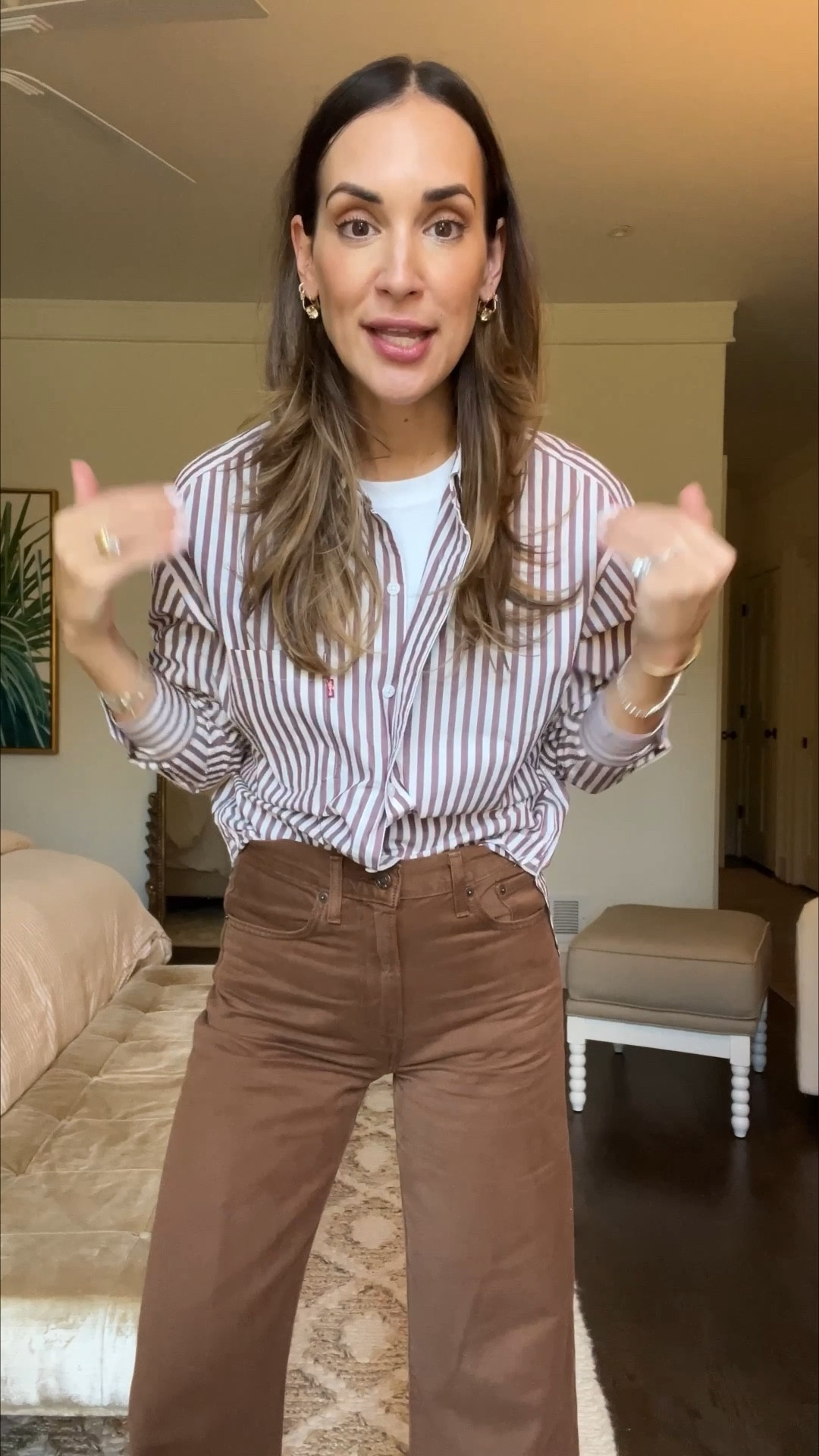 the Ribcage Wide Leg pants you guys love with the Harlie Boyfriend shirt

30% off today!!

@levis #LevisPartner

#LTKSaleAlert