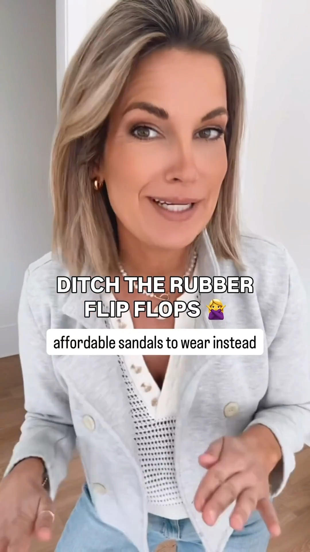 Rubber flip flops are ruining your outfit. Make the easy swap to these sandals instead! Sharing 4 affordable options from Amazon 
