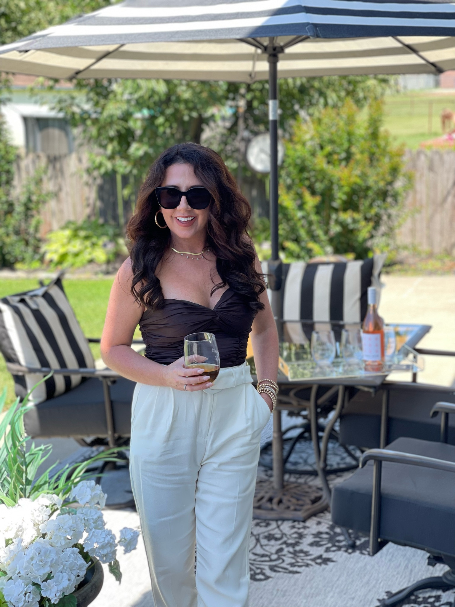 My patio cushions & patio umbrella are back this year! 

#LTKunder100