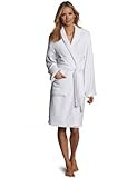 Seven Apparel Hotel Spa Collection Herringbone Textured Plush Robe, Optic White | Amazon (US)