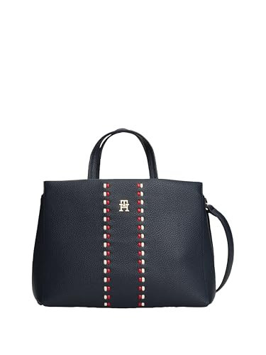 Tommy Hilfiger Womens Timeless Satchel,SPACE BLUE One Size | Amazon (US)