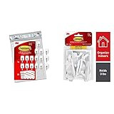 Command Wire Hooks, 16 Hooks, 24 Strips, White, Small, Easy to Open Packaging (GP067-16NA) with Comm | Amazon (US)