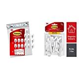 Command Wire Hooks, 16 Hooks, 24 Strips, White, Small, Easy to Open Packaging (GP067-16NA) with Comm | Amazon (US)