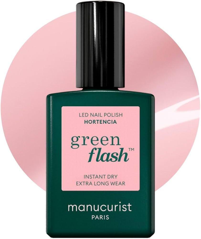 Manucurist Green Flash LED Sheer Pale Pink Hortencia Gel Nail Polish - Vegan, 12-Free, Plant-Base... | Amazon (US)
